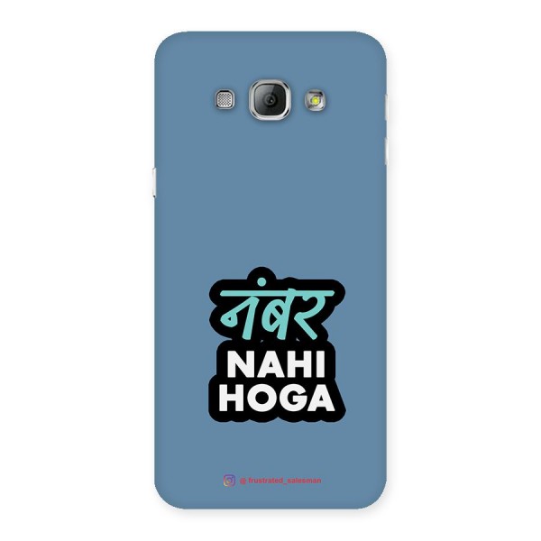 Number Nahi Hoga SteelBlue Back Case for Galaxy A8