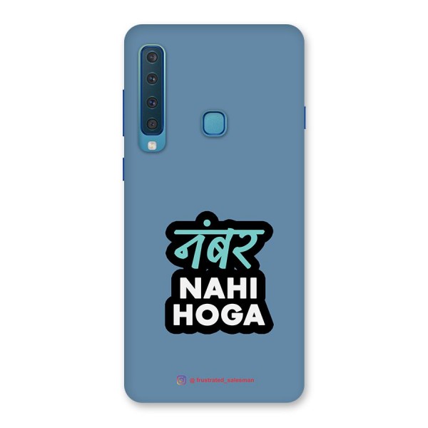 Number Nahi Hoga SteelBlue Back Case for Galaxy A9 (2018)