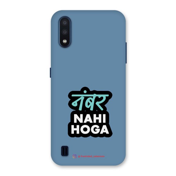 Number Nahi Hoga SteelBlue Back Case for Galaxy M01