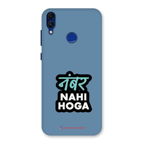 Number Nahi Hoga SteelBlue Back Case for Honor 8C