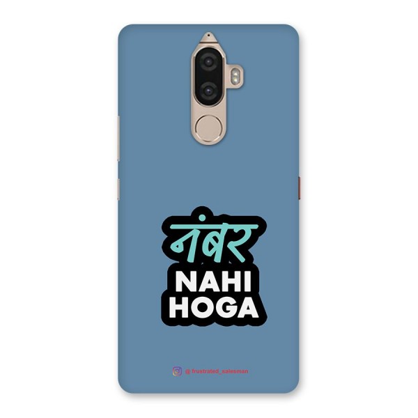 Number Nahi Hoga SteelBlue Back Case for Lenovo K8 Note