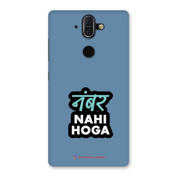 Number Nahi Hoga SteelBlue Back Case for Nokia 8 Sirocco