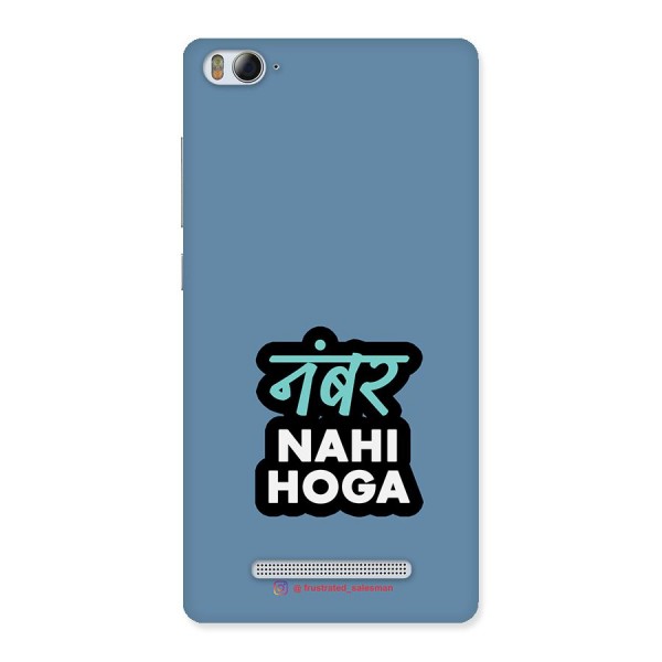 Number Nahi Hoga SteelBlue Back Case for Xiaomi Mi4i