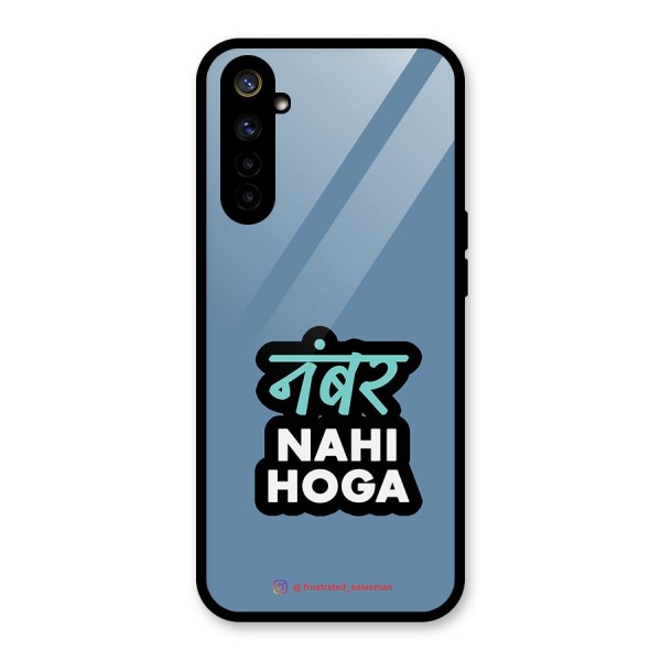 Number Nahi Hoga SteelBlue Glass Back Case for Realme 6i