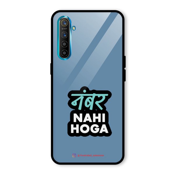 Number Nahi Hoga SteelBlue Glass Back Case for Realme XT