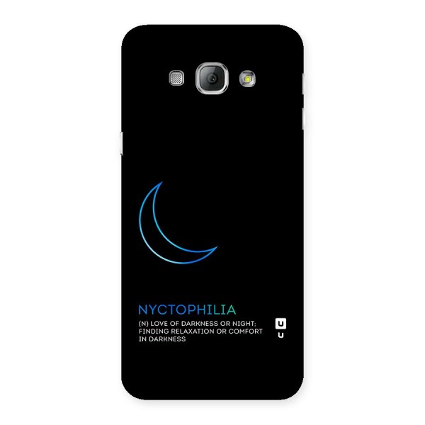 Nyctophilia Love of Darkness Back Case for Galaxy A8