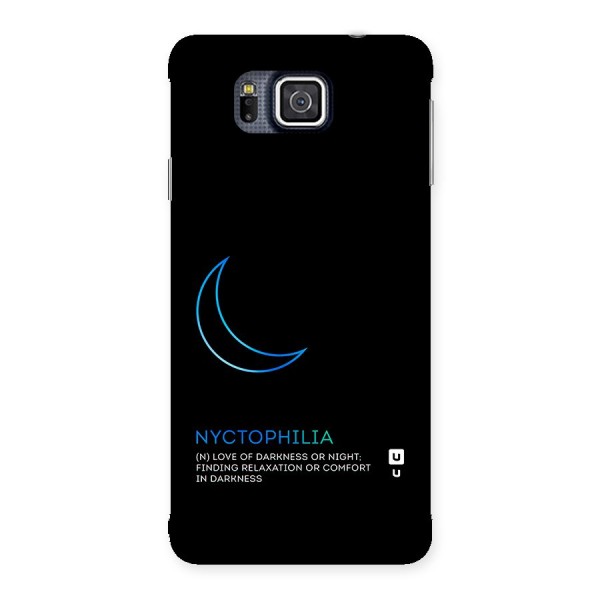 Nyctophilia Love of Darkness Back Case for Galaxy Alpha