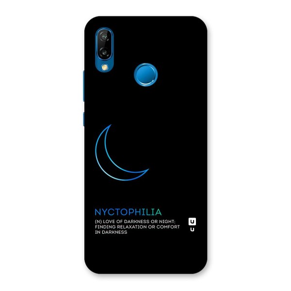 Nyctophilia Love of Darkness Back Case for Huawei P20 Lite