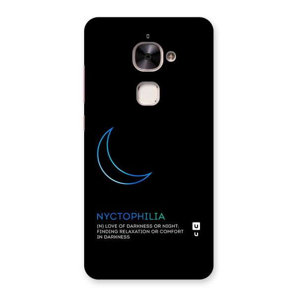 Nyctophilia Love of Darkness Back Case for Le 2