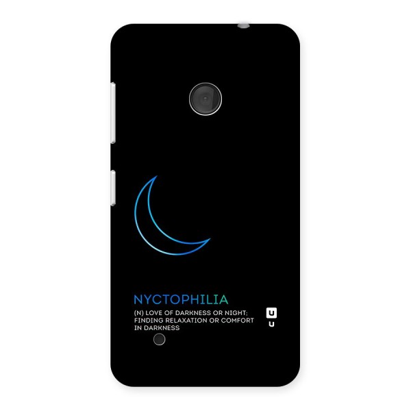 Nyctophilia Love of Darkness Back Case for Lumia 530