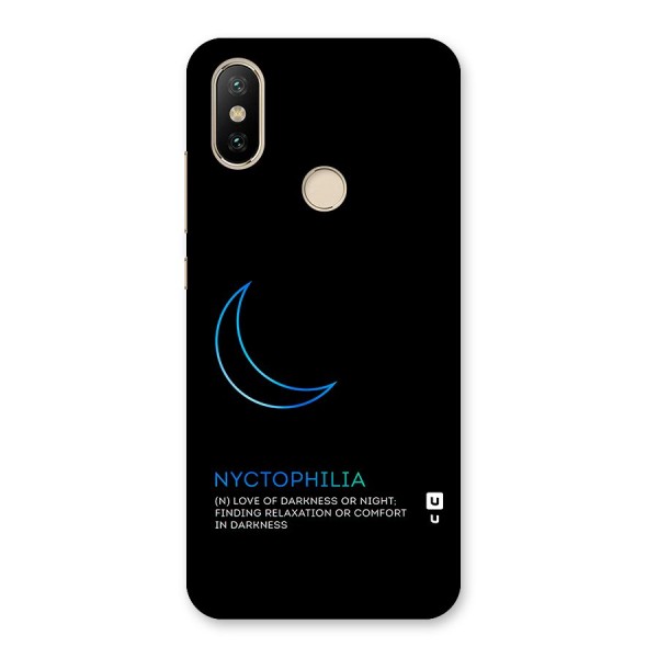 Nyctophilia Love of Darkness Back Case for Mi A2