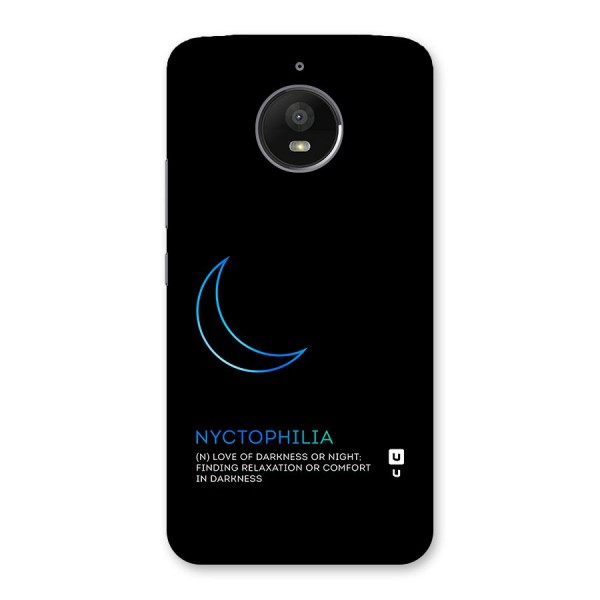 Nyctophilia Love of Darkness Back Case for Moto E4 Plus