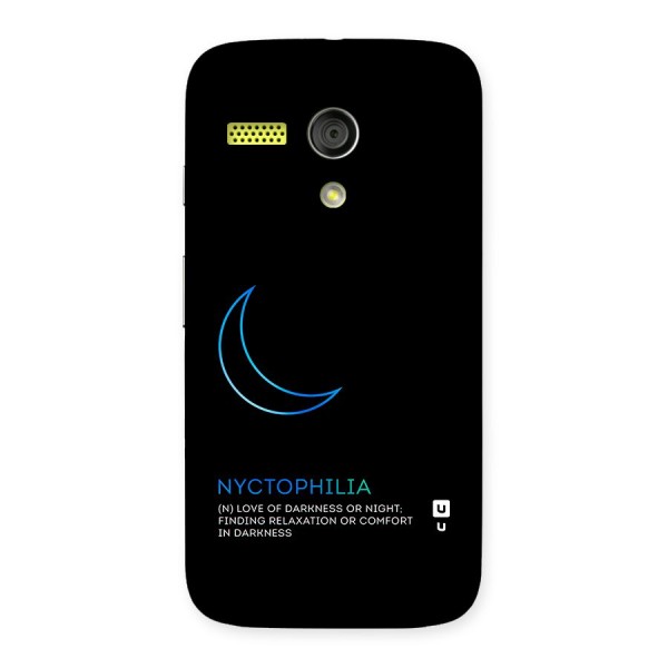 Nyctophilia Love of Darkness Back Case for Moto G