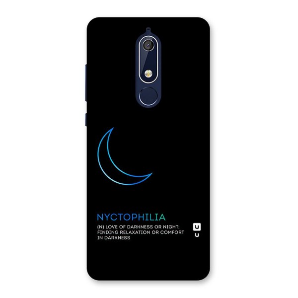 Nyctophilia Love of Darkness Back Case for Nokia 5.1