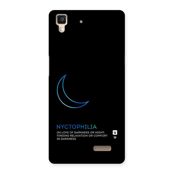 Nyctophilia Love of Darkness Back Case for Oppo R7