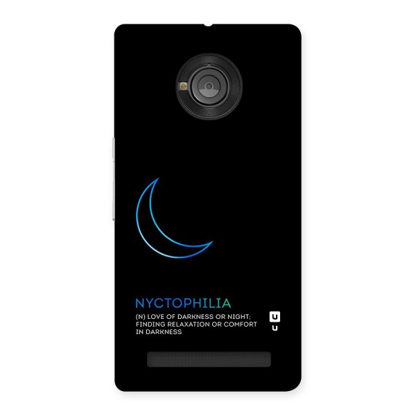 Nyctophilia Love of Darkness Back Case for Yu Yuphoria