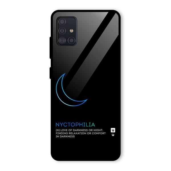 Nyctophilia Love of Darkness Glass Back Case for Galaxy A51