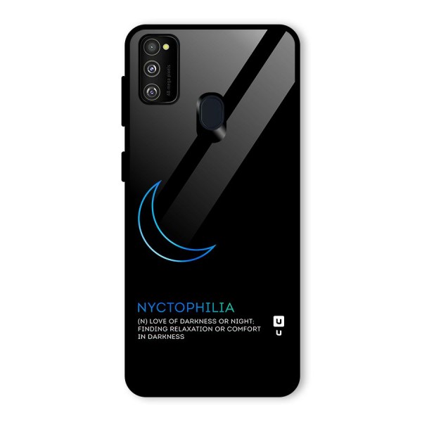 Nyctophilia Love of Darkness Glass Back Case for Galaxy M21