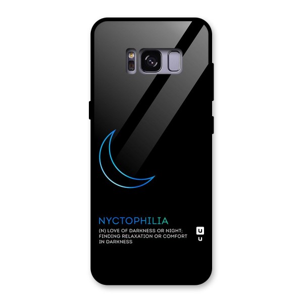 Nyctophilia Love of Darkness Glass Back Case for Galaxy S8