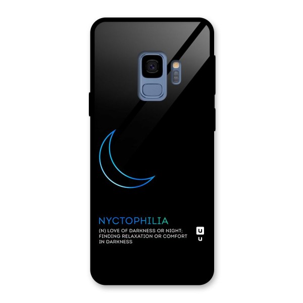 Nyctophilia Love of Darkness Glass Back Case for Galaxy S9