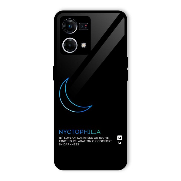 Nyctophilia Love of Darkness Glass Back Case for Oppo F21 Pro 4G