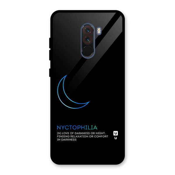 Nyctophilia Love of Darkness Glass Back Case for Poco F1