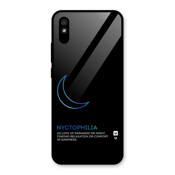 Nyctophilia Love of Darkness Glass Back Case for Redmi 9A