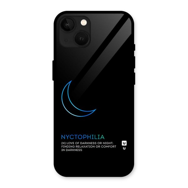 Nyctophilia Love of Darkness Glass Back Case for iPhone 13