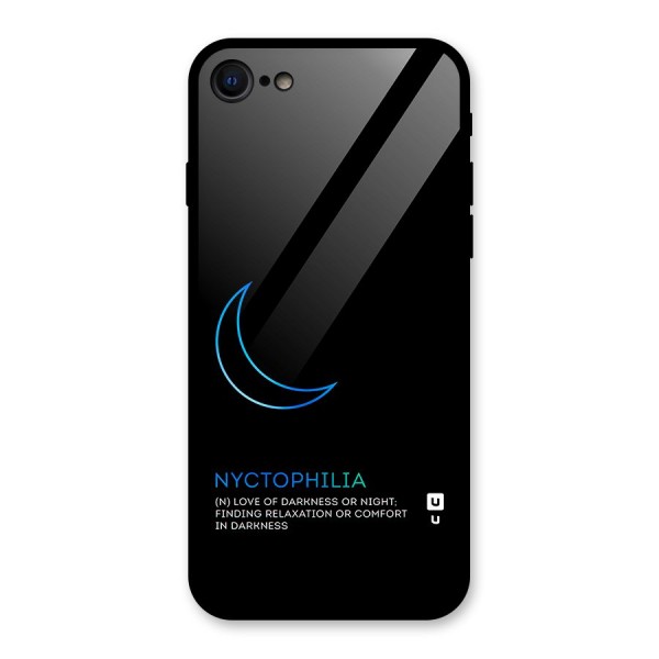 Nyctophilia Love of Darkness Glass Back Case for iPhone 8