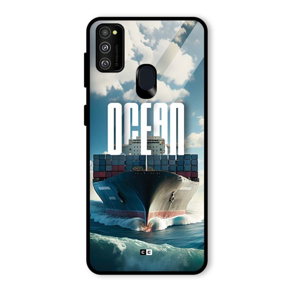 Ocean Life Glass Back Case for Galaxy M21