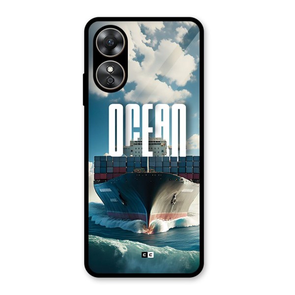 Ocean Life Glass Back Case for Oppo A17