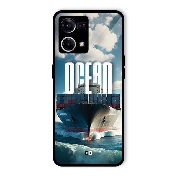 Ocean Life Glass Back Case for Oppo F21 Pro 4G
