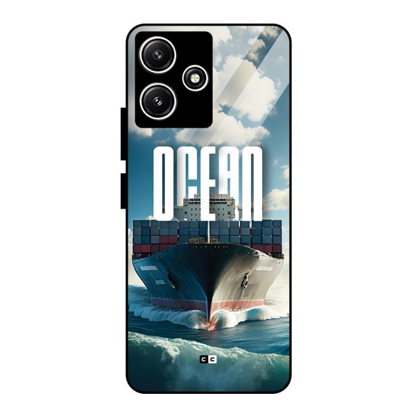 Ocean Life Glass Back Case for Poco M6 Pro