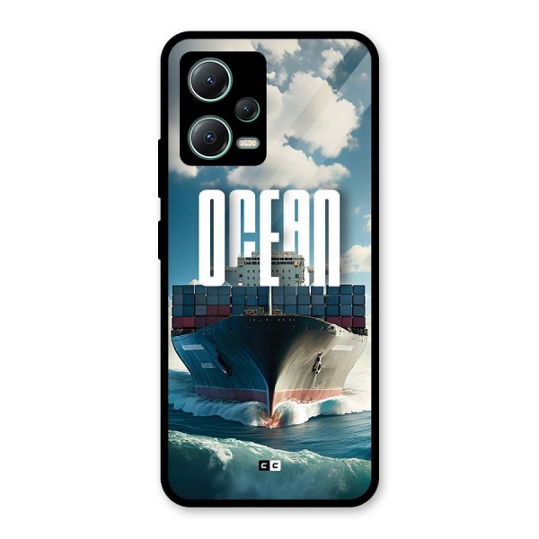 Ocean Life Glass Back Case for Poco X5