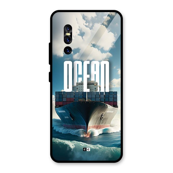 Ocean Life Glass Back Case for Vivo V15 Pro