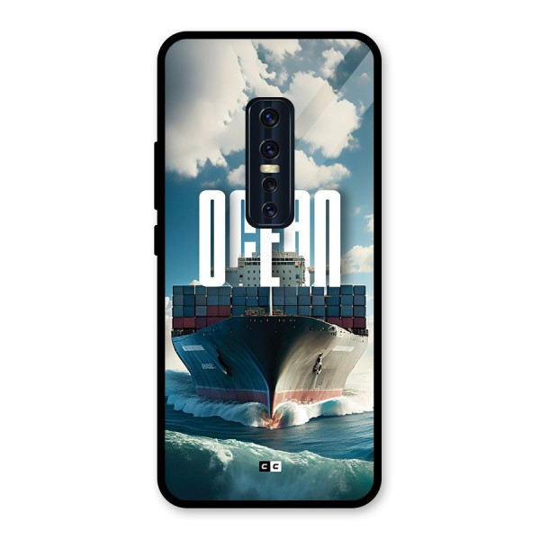 Ocean Life Glass Back Case for Vivo V17 Pro