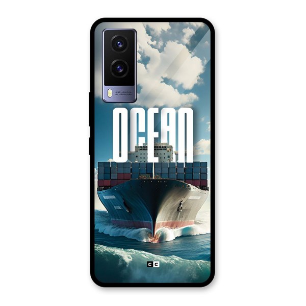 Ocean Life Glass Back Case for Vivo V21e 5G