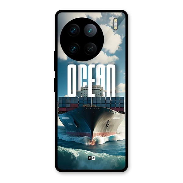 Ocean Life Glass Back Case for Vivo X90 Pro