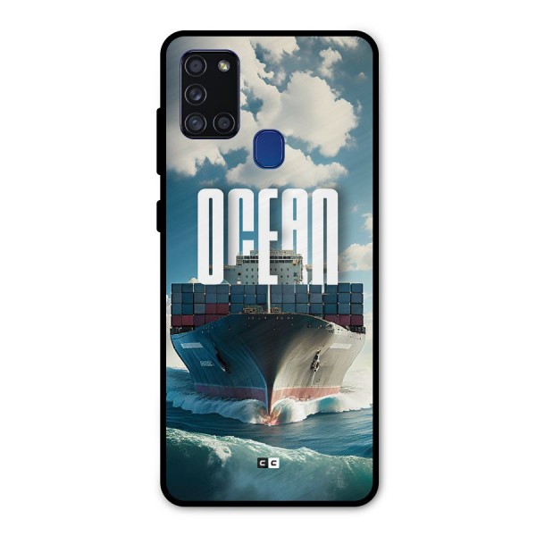 Ocean Life Metal Back Case for Galaxy A21s