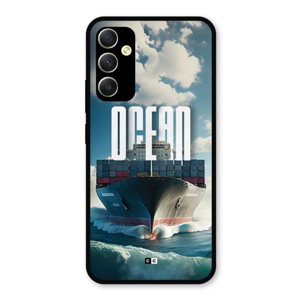 Ocean Life Metal Back Case for Galaxy A34