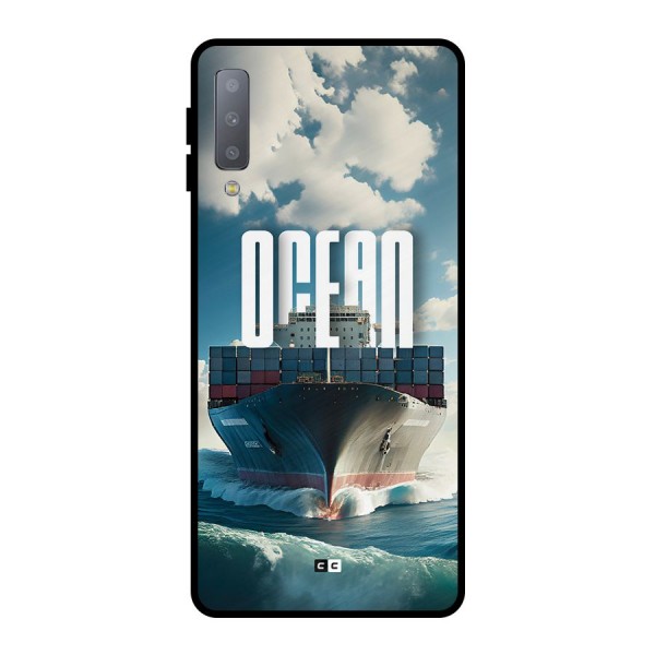 Ocean Life Metal Back Case for Galaxy A7 (2018)