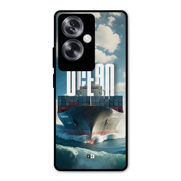 Ocean Life Metal Back Case for Oppo A79 5G