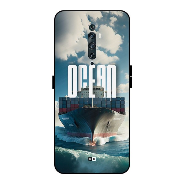 Ocean Life Metal Back Case for Oppo Reno2 F