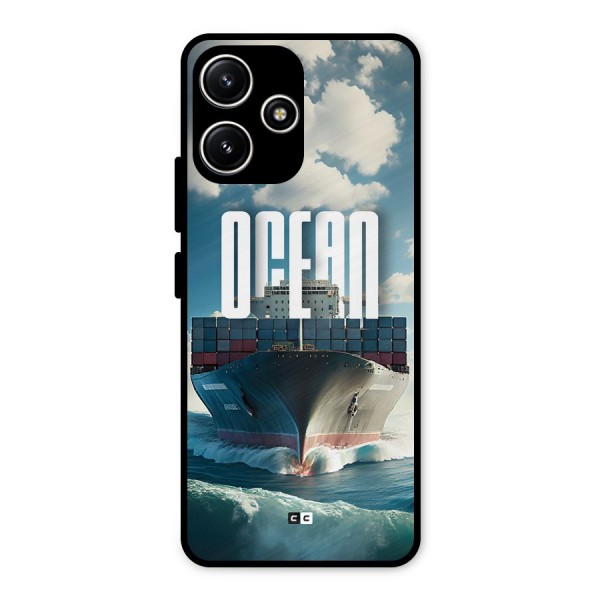 Ocean Life Metal Back Case for Poco M6 Pro