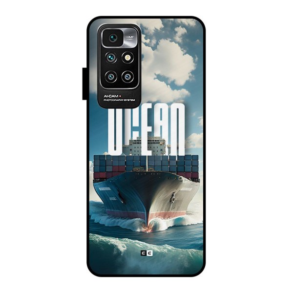 Ocean Life Metal Back Case for Redmi 10 Prime