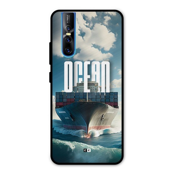 Ocean Life Metal Back Case for Vivo V15 Pro