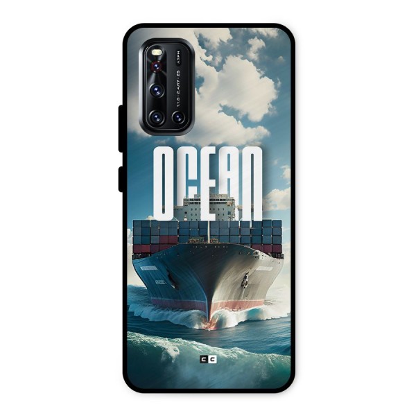 Ocean Life Metal Back Case for Vivo V19