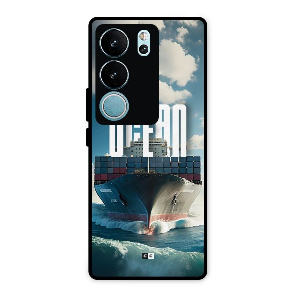 Ocean Life Metal Back Case for Vivo V29 Pro