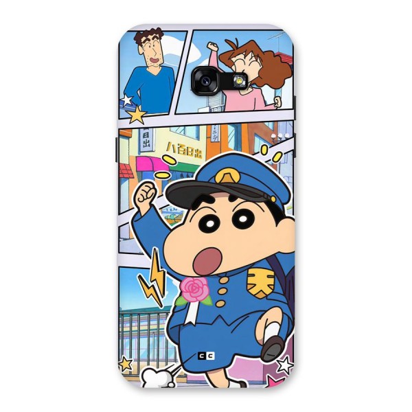 Officer Shinchan Back Case for Galaxy A5 2017