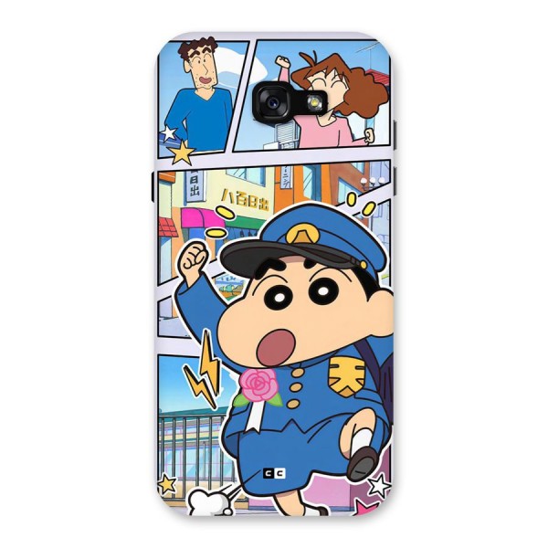 Officer Shinchan Back Case for Galaxy A7 (2017)